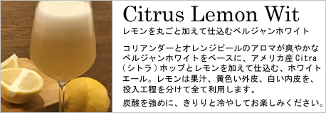 Citrus_Lemon_Wit　シトラスレモンウイット ビールキット